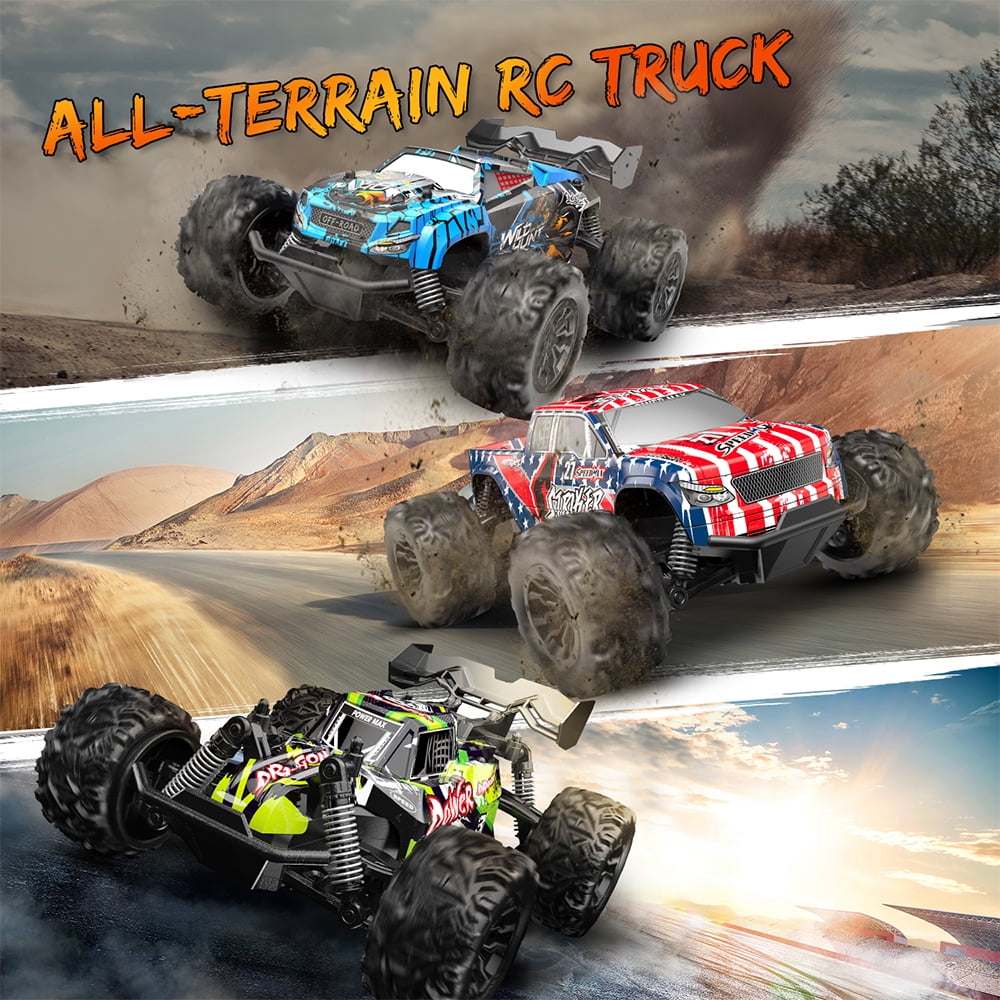 S777 1:20 RC Cars, 2.4GHz, Fast 4WD, All-Terrain Remote Control Racing Car, ,20km/h High-Speed Off-Road Vehicle,Gifts for Adults Kids Toys，2 ﻿Battery