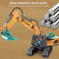 1:20 Inductive Infinite Rotation Remote Control Excavator, 11 Channel RC Construction Vehicle Toys, Rechargeable RC Engineering Car Gifts，2 Battery