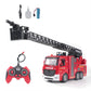 1:20 RC Water Tank Fire Truck and Cloud Ladder Fire Truck 2-in-1, 6-Channel, Manually Press to Spray Water, Light+Music, 12 Meters Remote Control Distance, Toys for Children, Christmas Gifts