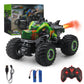 1:16 All Terrain Monster Truck, 2.4GHz Electric Stunt RC Car with Music Lights Spray,Remote Control Cars Toys for 8-12 Boys Girl Kids Gift,2 Batteries