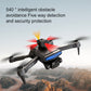 New D6 Air Drone With HD Dual ESC Camera Optical Flow Localization 540 Intelligent Obstacle Avoidance WIFI FPV Headless Mode RC Foldable Quadcopter UAV Toys for Christmas Birthday Gift