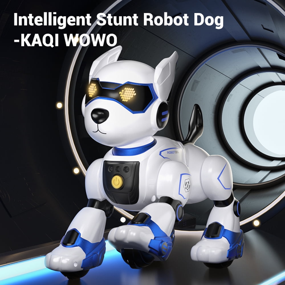 Remote Control Robot Dog Toy for Kids,RC Electronic Funny Intelligent Stunt Dogs,Voice Command Programmable Touch-sense Music Song,for Boys Girls Birthday Christmas Gift