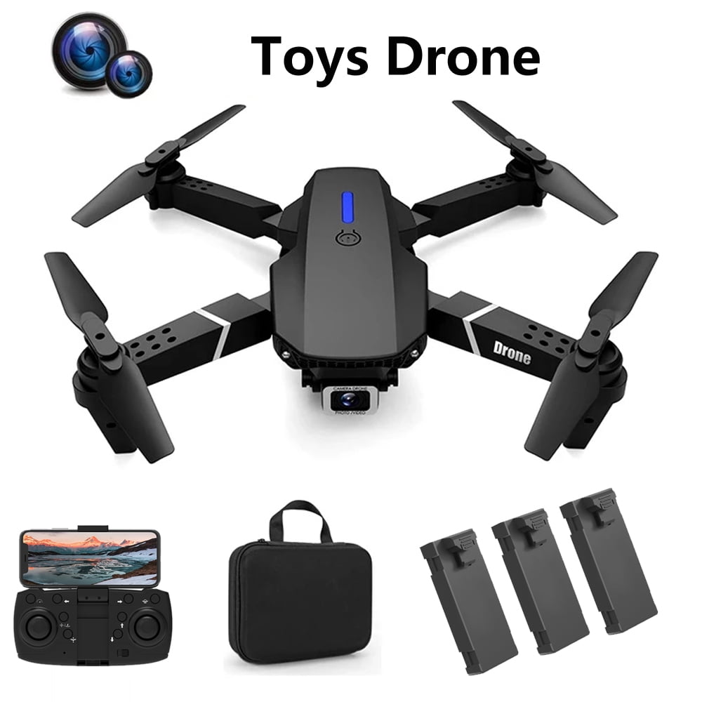 Drone with HD Dual Camera Unmanned Aerial Vehicle Intelligent Aerial Photography Drone Expert in High Definition Aerial Photography Adjustable Lens Up and Down Three Speed One Click Take Off/Land