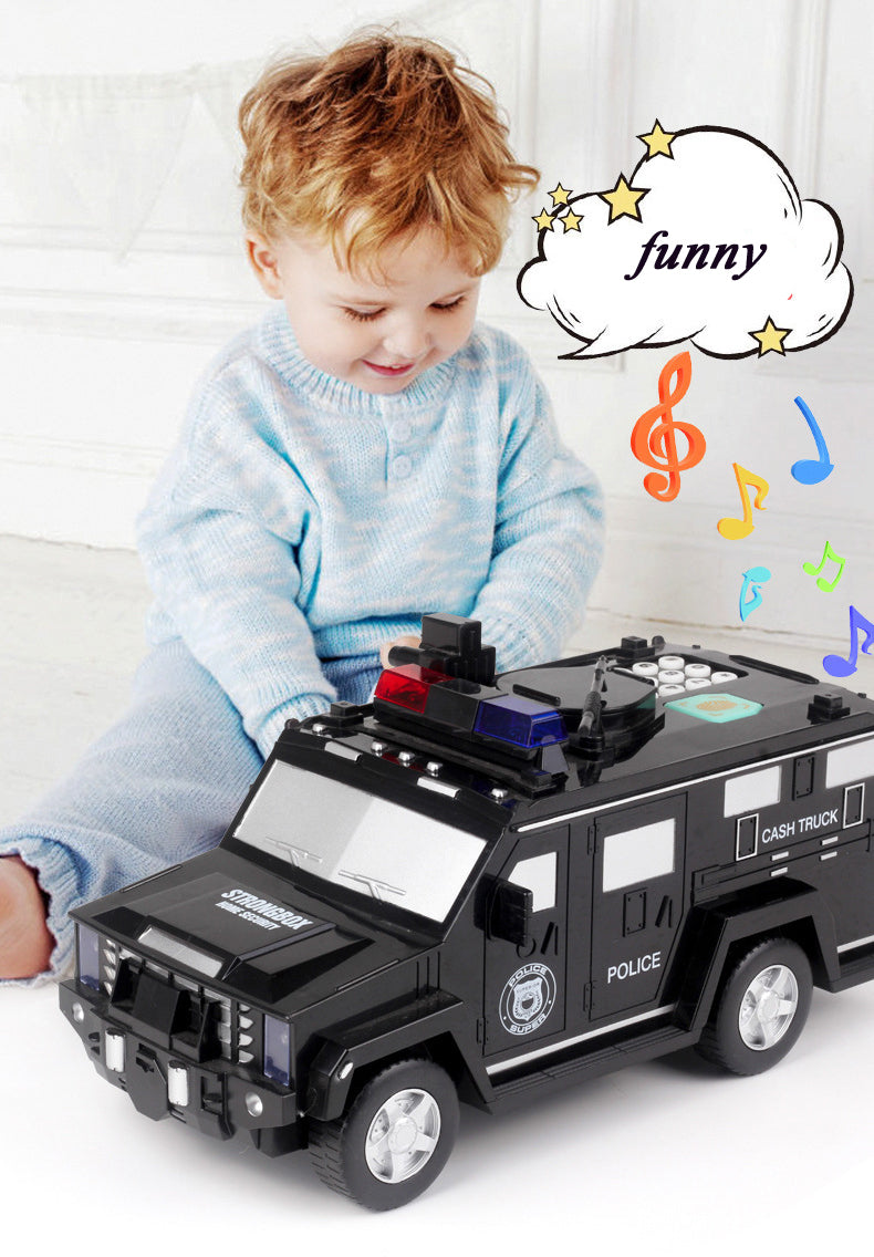 Kids Money Bank,Electronic Piggy Banks,Cool Armored Car Bank With Light,Password Cash Coin Can ATM Bank, Perfect Toy Birthday Christmas Gifts for Boys Girls