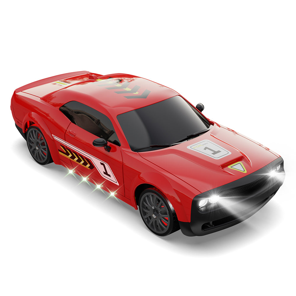 SKYMONSTER 4WD RC Car,KF27 1:20 Scale 2.4GHZ High-Speed Drift,Remote Control with Electronic Locator ,for Adults and Kids,Child Christmas Gifts,2 Battery,Red