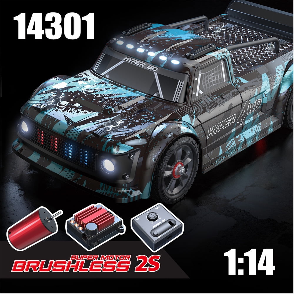 MJX 14301 Hyper Go RC Car 4WD Off-road Racing Cars 55KM/H 2.4G High Speed Drift Brushless Remote Control Child Toy