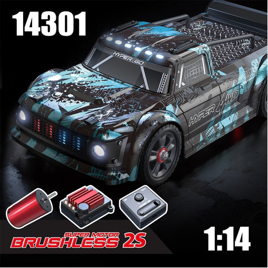 MJX 14301 Hyper Go RC Car 4WD Off-road Racing Cars 55KM/H 2.4G High Speed Drift Brushless Remote Control Child Toy