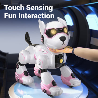 Remote Control Robot Dog Toy for Kids,RC Electronic Funny Intelligent Stunt Dogs,Voice Command Programmable Touch-sense Music Song,for Boys Girls Birthday Christmas Gift