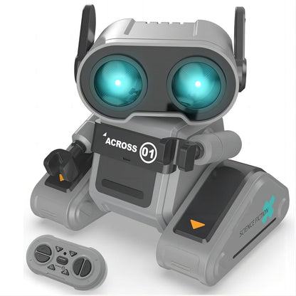 TZDZRC JYX001 Electric Robot, Remote Control Intelligent Interactive Robot, Cool Lighting, Dynamic Sound Effects, Long Battery Life, for Childrens and Adults Toys , Gifts