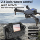 Drone with HD Dual Camera, Foldable FPV Quadcopter,RC Drone for Adults and Childers Toys Gifts, Black,3 Battery