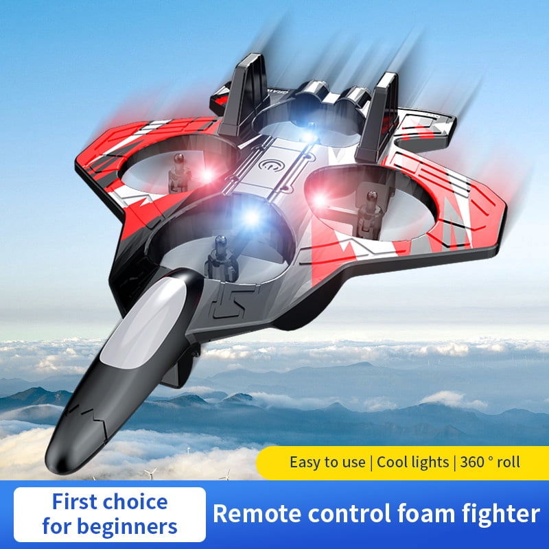 Radio Control Airplanes,Foam RC Airplane Jet , Remote Control Airplanes ,With 2 Batteries, RC Planes for Kids Adults 8-16, 360° Flip Fighter Jet Toys, Stunt Roll, Airplane drone for kids Toy Gifts