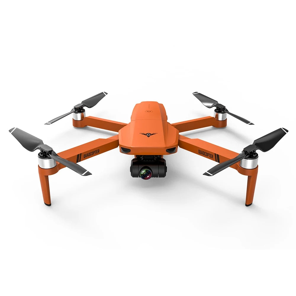 KF102 GPS Drone with UHD Camera 1080P for Adults,2-Axis Gimbal,Brushless Motor with 2 Batteries,Orange
