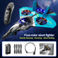 3PC Battery RC Drone With FPV 2.4G 6CH Glider Plane Fixed Wing Airplane Toys for Kids Beginners Adults Gifts