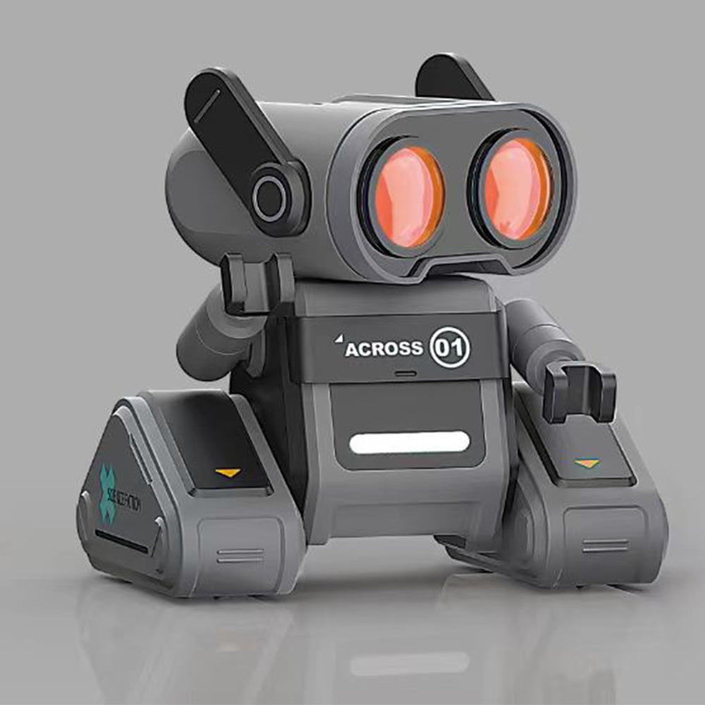 TZDZRC JYX001 Electric Robot, Remote Control Intelligent Interactive Robot, Cool Lighting, Dynamic Sound Effects, Long Battery Life, for Childrens and Adults Toys , Gifts