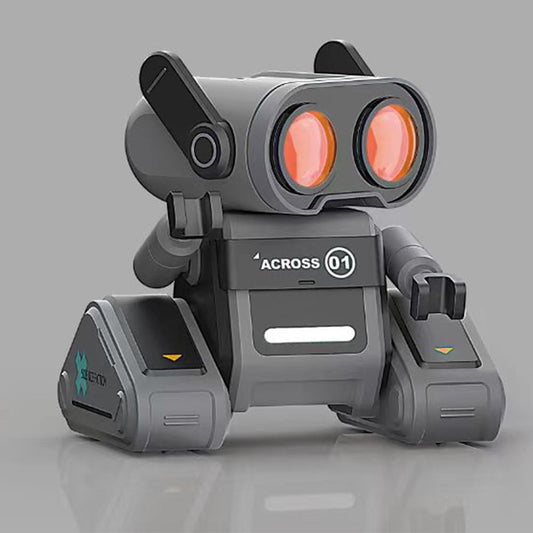 TZDZRC JYX001 Electric Robot, Remote Control Intelligent Interactive Robot, Cool Lighting, Dynamic Sound Effects, Long Battery Life, for Childrens and Adults Toys , Gifts