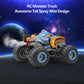 Remote Control Monster Truck, 2.4GHz All Terrain Remote Control Monster Cars, 1:16 Monster Truck RC Trucks, Remote Monster Car with Spray Music and Light for Boys Kids