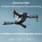 Drone with HD Dual Camera Unmanned Aerial Vehicle Intelligent Aerial Photography Drone Expert in High Definition Aerial Photography Adjustable Lens Up and Down Three Speed One Click Take Off/Land