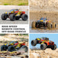 1610 High-Speed 4WD Monster RC Truck, USB Rechargeable Weather-Resistant Off-Road & All-Terrains Ready to Run, Red