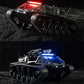 TZDZRC 1:16 RC Tank Car,2.4Ghz Remote Control Crawler Tanks Model,4WD 10KM/H High Speed Off-Road 360°Rotating Drifting Vehicle,Truck Toy for Kids,2 Batteries