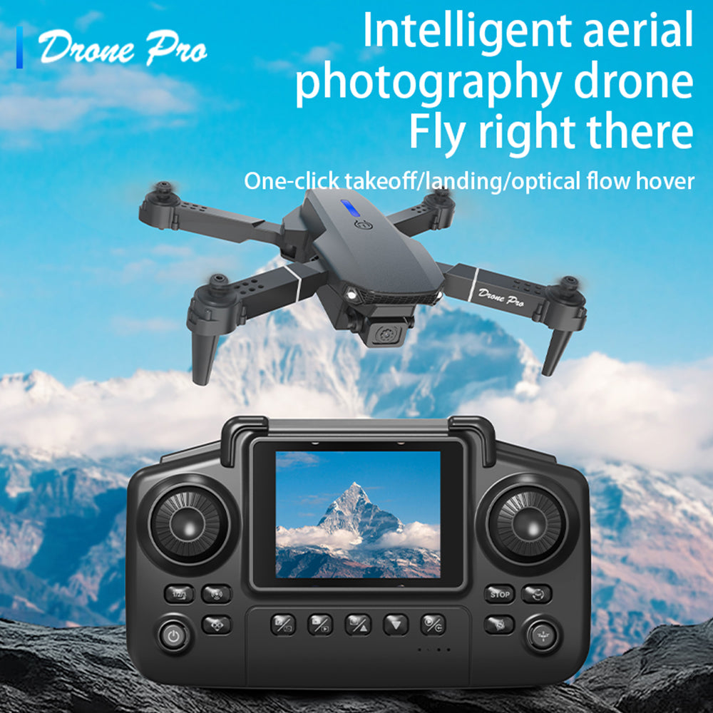 Drone with HD Dual Camera, Foldable FPV Quadcopter,RC Drone for Adults and Childers Toys Gifts, Black,3 Battery