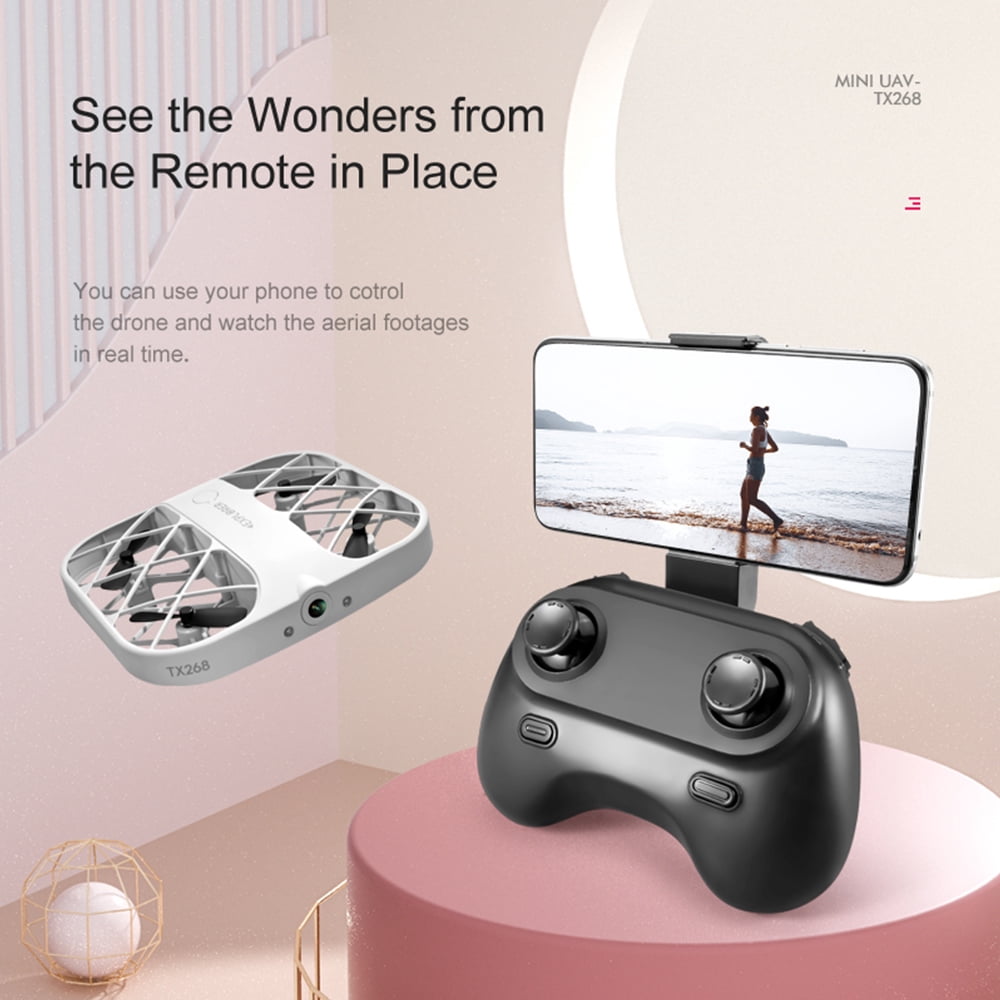H107 Mini Grid Drone ,WIFI Camera,Headless Mode ,360 Degree Flip, One Button Start/Land ,RC Quadcopter Toys, for Childers and Adults Beginner Gifts, 3 Battery
