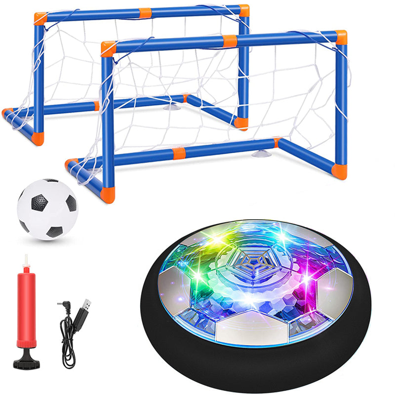 Air Power Hover Ball with LED Light and Foam Bumper Air Floating Soccer Ball Toys Gifts for Kids Indoor Outdoor Toys