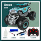 Triceratops Spray Remote Control Vehicle, 2.4GHz All Terrain Monster Cars, 1:16 Monster Truck RC Trucks, Monster Car with Spray Music and Light for Kids, Green