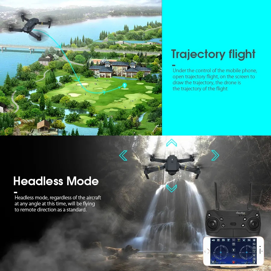 Foldable RC Quadcopter Mini Drone 4K Camera