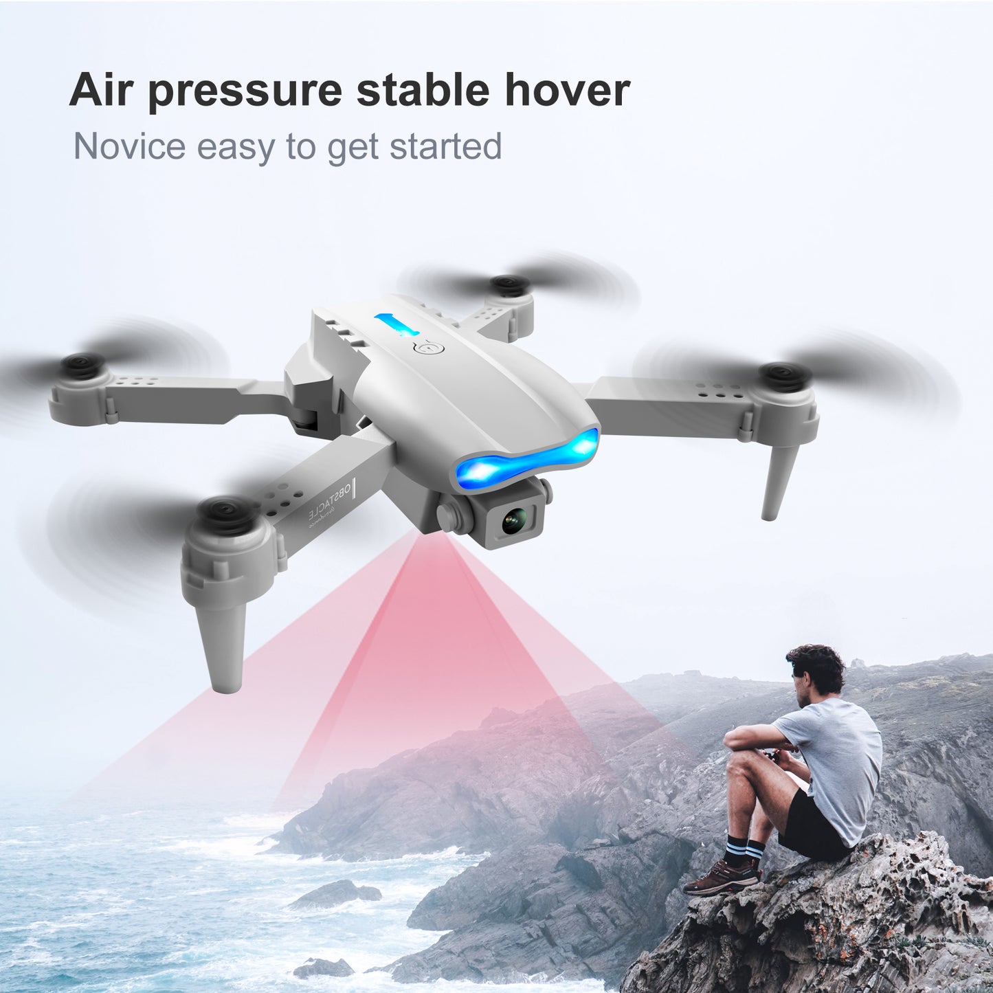 Foldable RC Quadcopter Mini Drone 4K HD camera WIFI FPV Obstacle Avoidance
